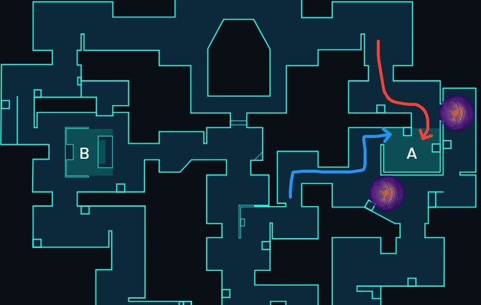 valorant_アストラ_カロード_守りAサイトスモーク位置