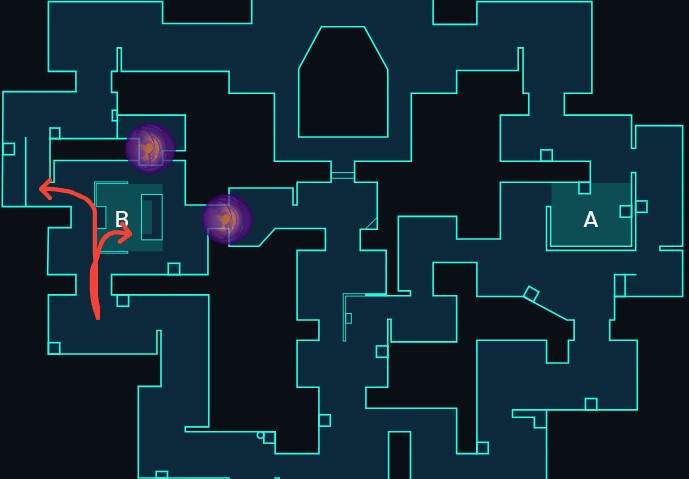 valorant_アストラ_カロード_攻めBサイトスモーク位置